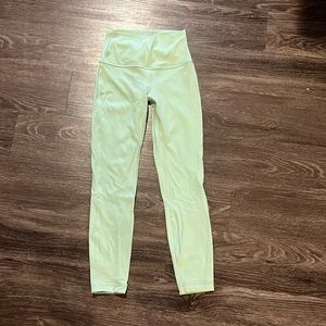 Lulu Lemon Align Capri leggings - Mint green - 23” inseam